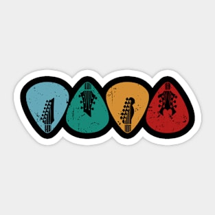 Vintage Guitar Pick - Guitar Lovers Sticker